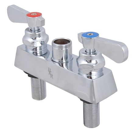 Bk Resources OptiFlow Solid Body Faucet, Body Only W/Out Spout, 4" O.C. deck mount BKF-4DM-XX-G